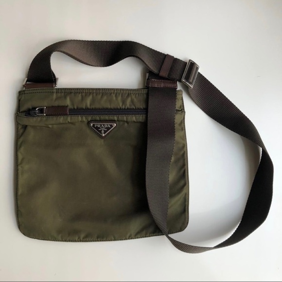 prada olive green handbag